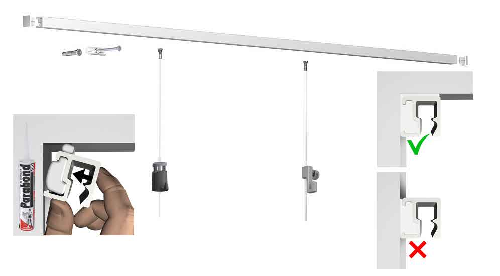 Non forare ma incollare.